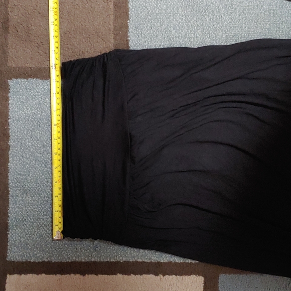 B Design Sheer Ruffle Bottom Long Skirt L - Picture 12 of 14